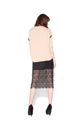 High Waisted Lace Skirt