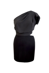 One Shoulder Cut Out Dress