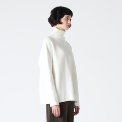 Slouchy Turtleneck Jumper in White