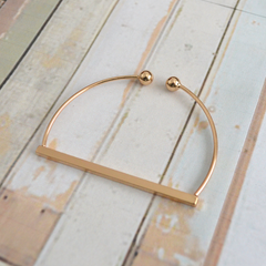 Gold-tone bar bangle