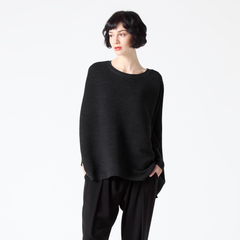 Oversized jumper in black