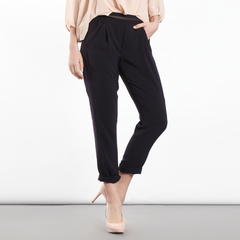 Straight Legs Trousers in Navy