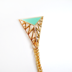 Pastel Green Collar Clips