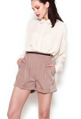 High Waisted Tailored Shorts